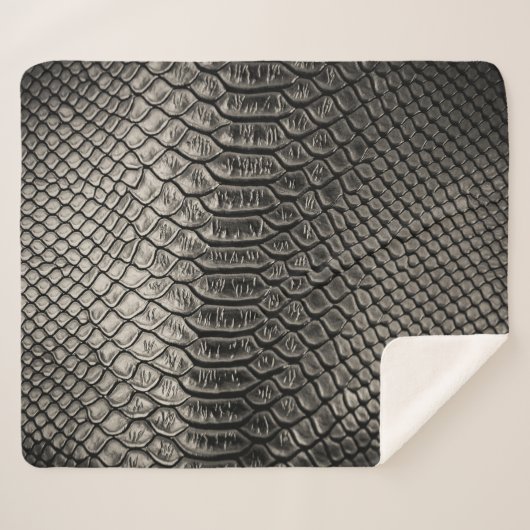 Schwarze Ledertextur, Verwendung im Hintergrund. Sherpadecke (Vorderseite (Horizontal))