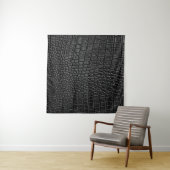 Schwarze Ledertextur Wandteppich (Beispiel (Horizontal))
