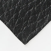 Schwarze Ledertxtur und Hintergrundleder,textur Fleecedecke (Ecke)