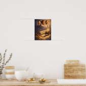 Schwarze legendäre Erfinder Poster (Küche)