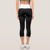 schwarze Legens Capri Leggings (Rückseite)