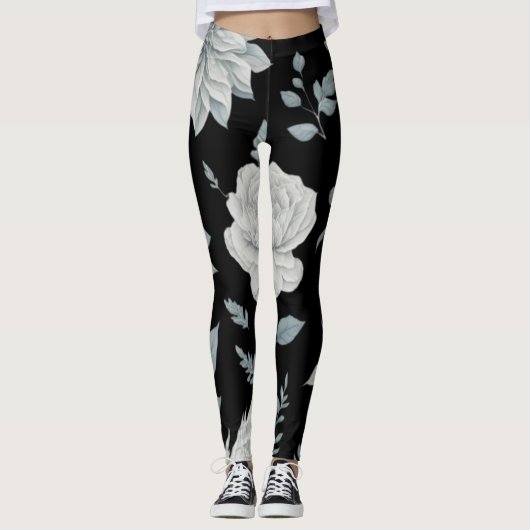 Schwarze Leggings (Vorderseite)