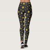 Schwarze Leggings aus Gold (Rückseite)
