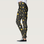 Schwarze Leggings aus Gold (Links)