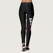 Schwarze Leggings "Chef-Dame" (Rückseite)