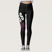 Schwarze Leggings "Chef-Dame" (Vorderseite)