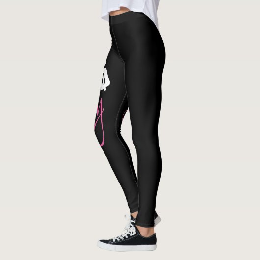 Schwarze Leggings "Chef-Dame" (Links)