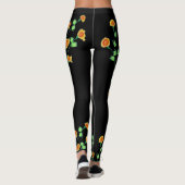 Schwarze Leggings des benutzerdefinierten Designer (Rückseite)