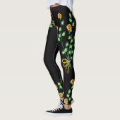 Schwarze Leggings des benutzerdefinierten Designer (Links)