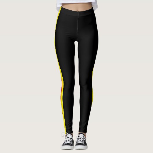 Schwarze Leggings - Farbauswahl (Vorderseite)