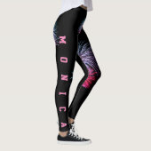 Schwarze Leggings für benutzerdefinierte Repeat-Na (Rechts)