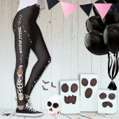 Schwarze Leggings Halloween Süße Goth-Schädel