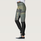 SCHWARZE Leggings JAPANESE WOODBLOCK DRUCKEN (Links)