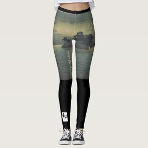 SCHWARZE Leggings JAPANESE WOODBLOCK DRUCKEN
