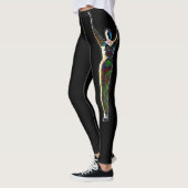 Schwarze Leggings mit einzigartigem Design (Links)