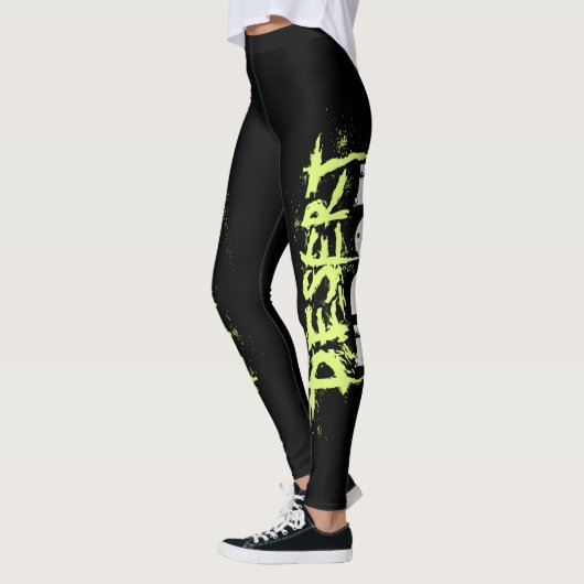 Schwarze Leggings mit GW-Logo (Links)