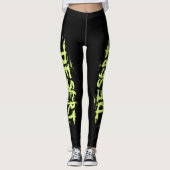 Schwarze Leggings mit GW-Logo (Vorderseite)