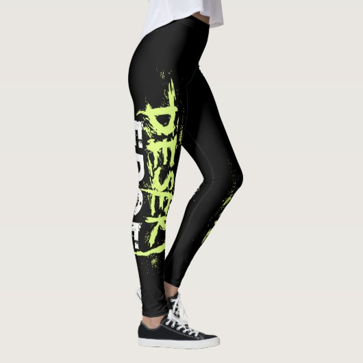 Schwarze Leggings mit GW-Logo (Rechts)
