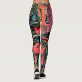 SCHWARZE Leggings - Vorder- und Rückseite (Rückseite)