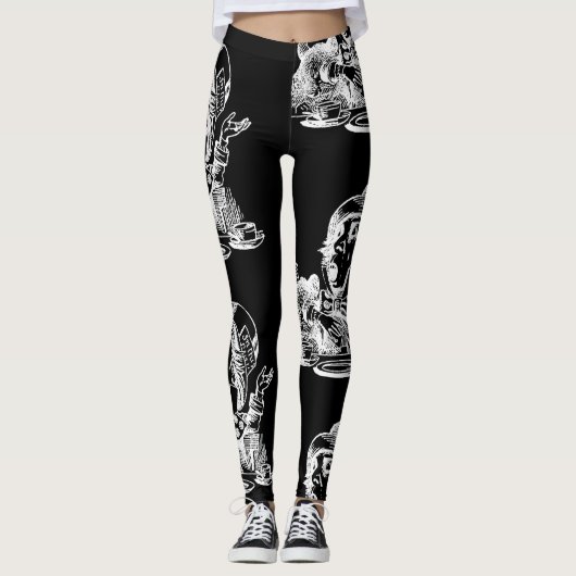 Schwarze Leggings wütender Hutmacher-Alices (Vorderseite)