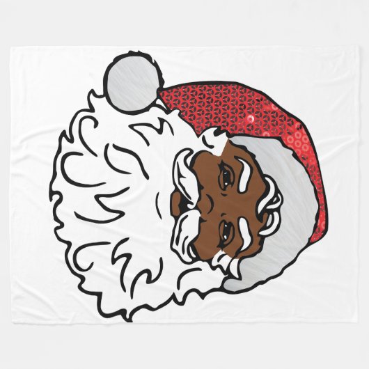 schwarze Lehmdecke Fleecedecke (Vorderseite (Horizontal))