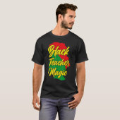 Schwarze Lehrer-Magie T-Shirt (Vorne ganz)