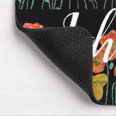 Schwarze Lehrer Name Blumencomputer Maus Mat Pad Mousepad (Ecke)