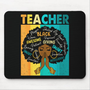 Schwarze Lehrermagie Schwarze Geschichte Monat Afr Mousepad