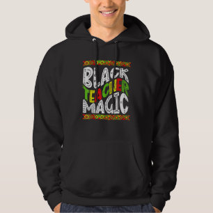 Schwarze Lehrermagie Schwarze Geschichtsmonat Afro Hoodie