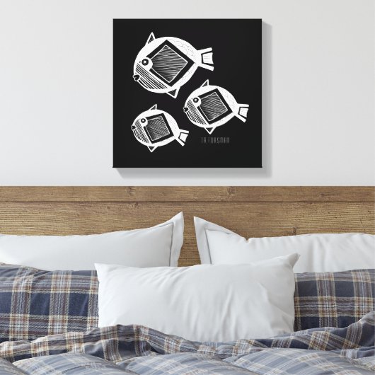 Schwarze Leinwand (Insitu (Schlafzimmer))