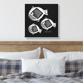 Schwarze Leinwand (Insitu (Schlafzimmer))