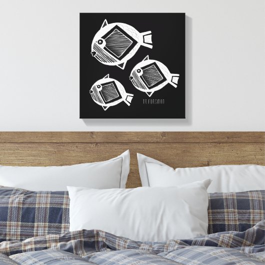 Schwarze Leinwand (Insitu (Schlafzimmer))