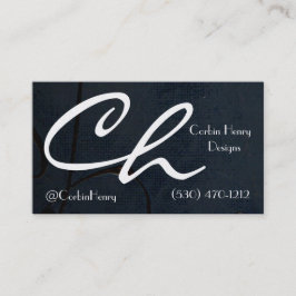 Schwarze Leinwand und Gold - Moderne Visitenkarten Visitenkarte