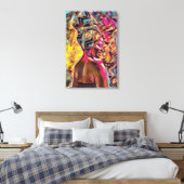 Schwarze Leinwanddruck (Insitu (Schlafzimmer))