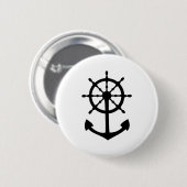 schwarze Lenkrad-Ankerikone Button (Vorne & Hinten)