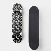 SCHWARZE LEOPARD-DRUCKSCHATTE SKATEBOARD (Vorderseite)