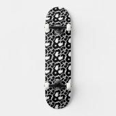 SCHWARZE LEOPARD-DRUCKSCHATTE SKATEBOARD (Vorderseite)