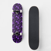 SCHWARZE LEOPARD-DRUCKSCHATTE SKATEBOARD (Vorderseite)