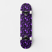 SCHWARZE LEOPARD-DRUCKSCHATTE SKATEBOARD (Vorderseite)