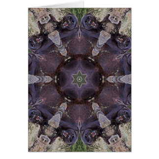 Schwarze Leopard-Kaleidoskop-Karte
