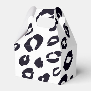 Schwarze Leoparden-Druck-Geburtstagsfeier-Geschenk Geschenkschachtel