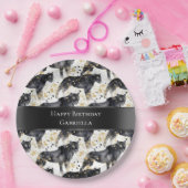 Schwarze Leopards Pappteller (Party)