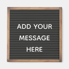 Schwarze Letterboard im Frame Custom Message Magne Magnet