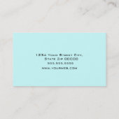 Schwarze Leuchter-Visitenkarte 1 Visitenkarte (Rückseite)