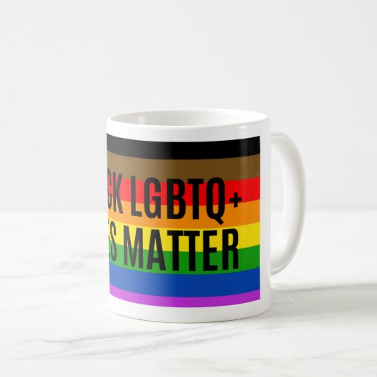 Schwarze LGBTQ ist wichtig Kaffeetasse (VorderseiteRechts)