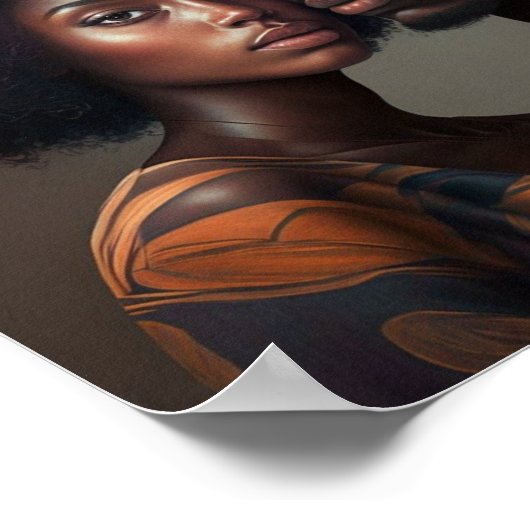 'Schwarze Liebe 3' Poster (Ecke)