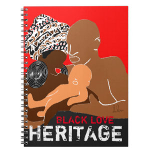 Schwarze Liebe AFRIKANISCHES Erbe Notizblock
