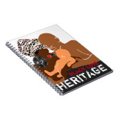 Schwarze Liebe AFRIKANISCHES Erbe Notizblock (Rechte Seite)