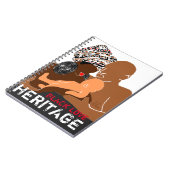 Schwarze Liebe AFRIKANISCHES Erbe Notizblock (Linke Seite)