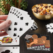 Schwarze Liebe AFRIKANISCHES Erbe Spielkarten (In Situ)